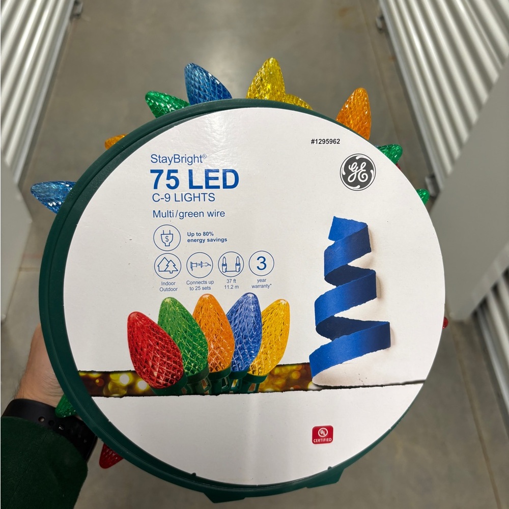 GE 75 LED C-9 Lights Multi-Color